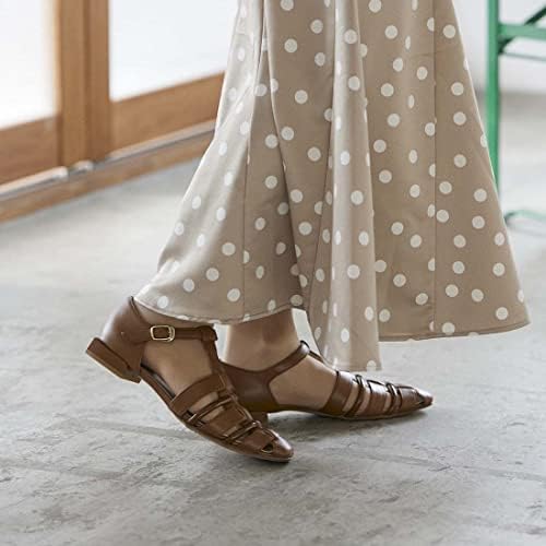 Carino CALF34009 Women's Brown Sandals, Size 23.0 cm