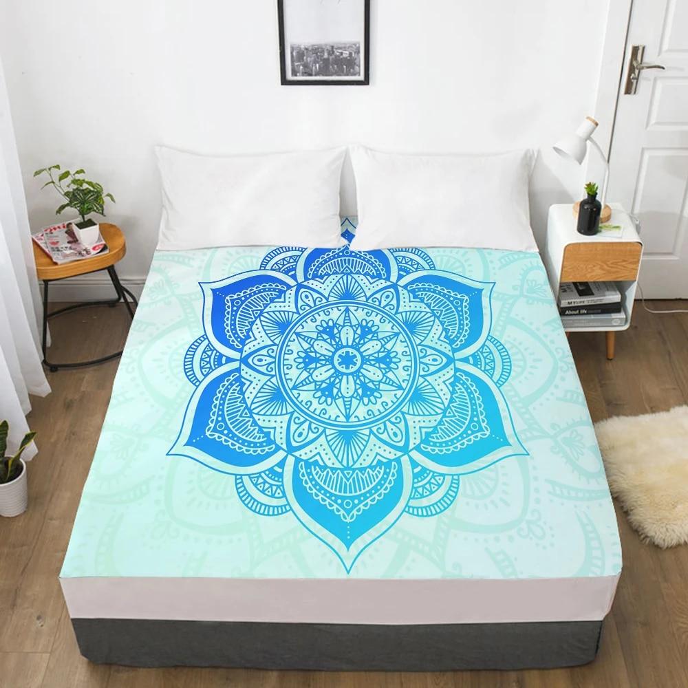 Простыни на заказ, наматрасник с резинкой, 3D простыня, постельное белье 135x200, 90x200, простыня, постельное белье, богемный слон