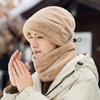 Thickened Men Winter Cap Windproof Ski Pullover Cap Soft Plush Neckerchief  Women