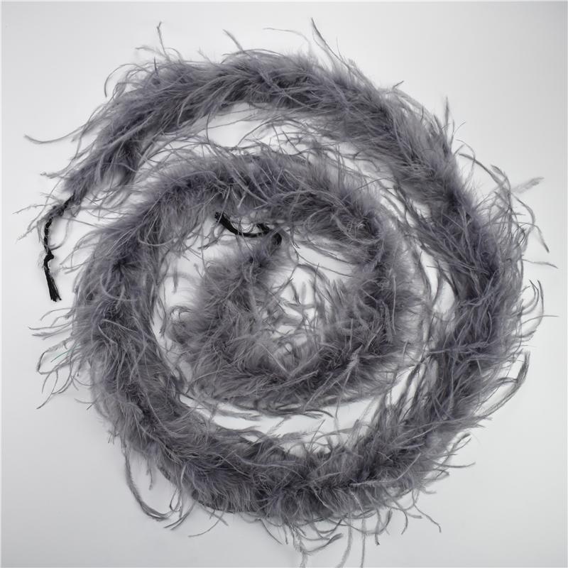 2Meters/Lot Ostrich Feather Boa Decor For Clothes Holiday Decorations Fluffy Feathers Cape Handicraft Accessories Plumas Trims
