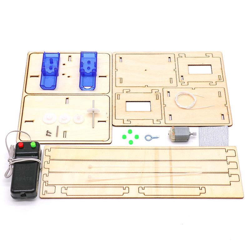 Модель лифта с проводным управлением своими руками - Учебное пособие по науке и технике для экспериментов с маломасштабными кранами