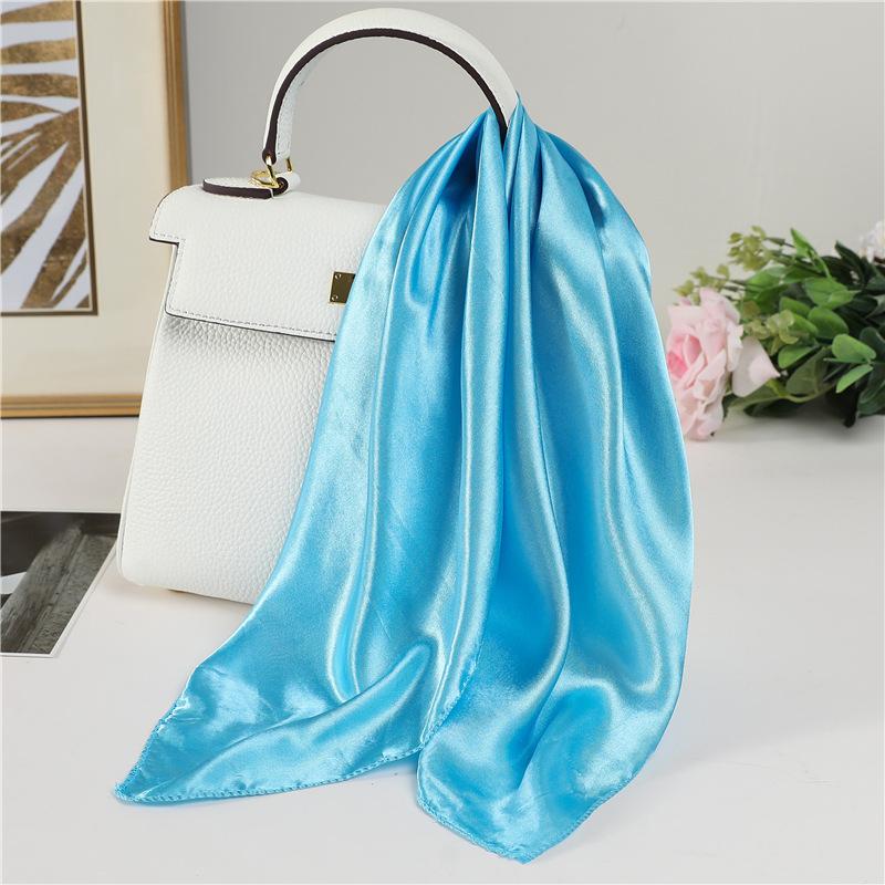 50 * 50cm Spring And Autumn Silk Scarves Versatile Decoration Professional Small Square Scarves Neck Protection Binding Bag