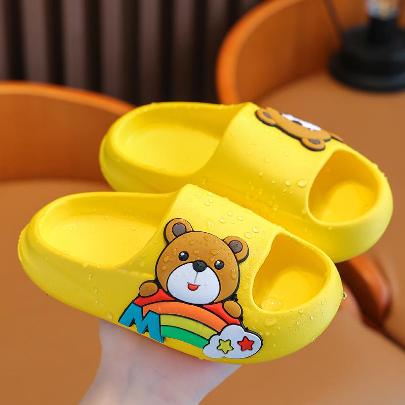 Тапочки для девочек, летние милые нескользящие детские тапочки для купания в ванной для маленьких девочек