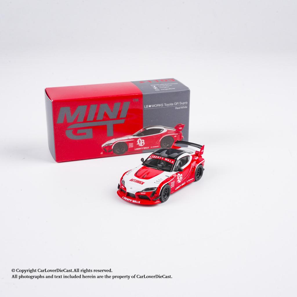 MINI GT 1:64 # 1103 Toyota GR Supra alloy die-casting car model as a desktop decoration gift for collectors