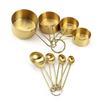 Набор мерных стаканов и ложек Yicang Gold из нержавеющей стали (8 шт)