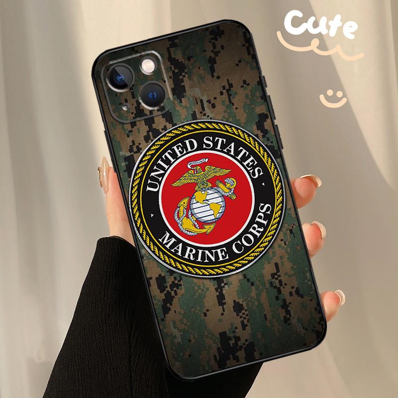 Veteran Marine Corps Phone Case For iPhone SE 2022 XR X XS Max 7 8 Plus 12 13 Mini 11 12 13 14 15 Pro Max Cover