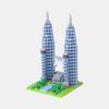 Nanoblock Twin Tower, корейская популярная марка Bandai