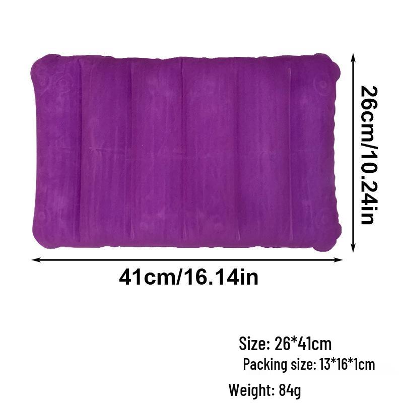 Автоматическая надувная подушка: Портативная уличная/домашняя поясничная и шейная поддержка для путешествий, офисного сна