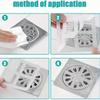 50pcs Premium Disposable Hair Catcher Stickers - Efficient Shower Drain Mesh Filters for Bathroom