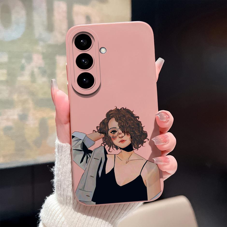 For Samsung Galaxy S26 Plus Ultra Case Pretty Sweet Girls Liquid Silicone Bumper Cover For SamsungS26 Ultra GalaxyS26Plus Fundas