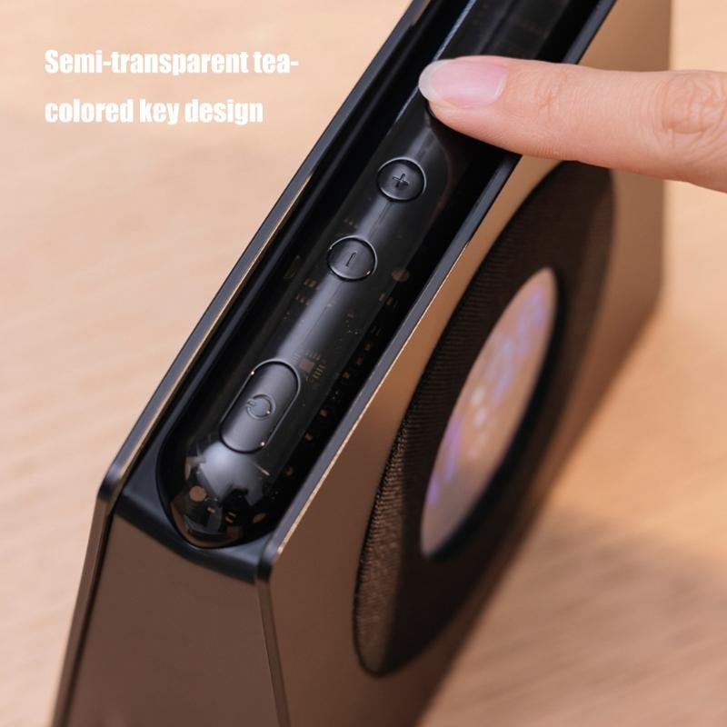 Винтажная прикроватная лампа-часы с Bluetooth-совместимым подключением, проигрывателем и колонкой для любителя музыки