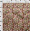 oneOone Cotton Flex Dark Peach Fabric Paisleys Craft Projects Decor Fabric Printed By The Yard 40 Inch