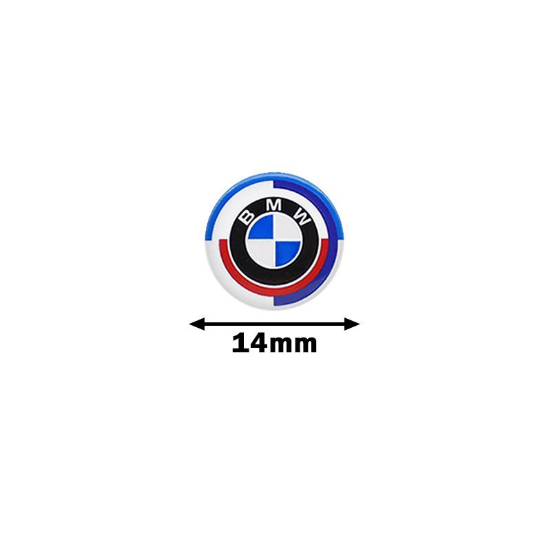 kfwhl7 11mm 14mm Aluminum Car Remote Key Emblem Sticker Auto Accessories For BMW M Power I3 G08 F15 F16 G20 E34 F94 F95 G30 G11 G12 E36