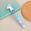 Cartoon Multi-Color Ballpoint Pen - 10 Colors for Cute Graffiti and Art, Ideal for Students