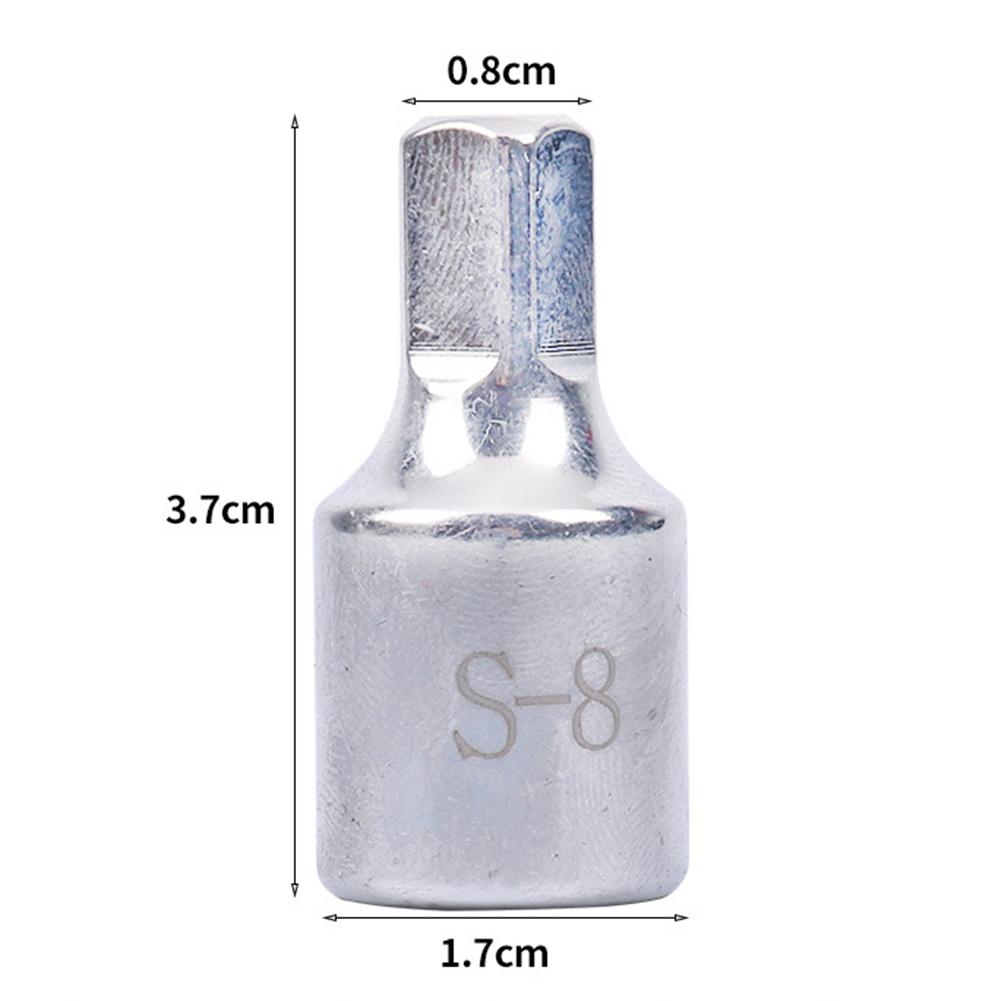 1 шт. 8 мм квадратный ключ для сливной пробки масляного поддона, инструмент для снятия, подходит для Renault Peugeot, инструмент для разборки сливного винта масляного поддона
