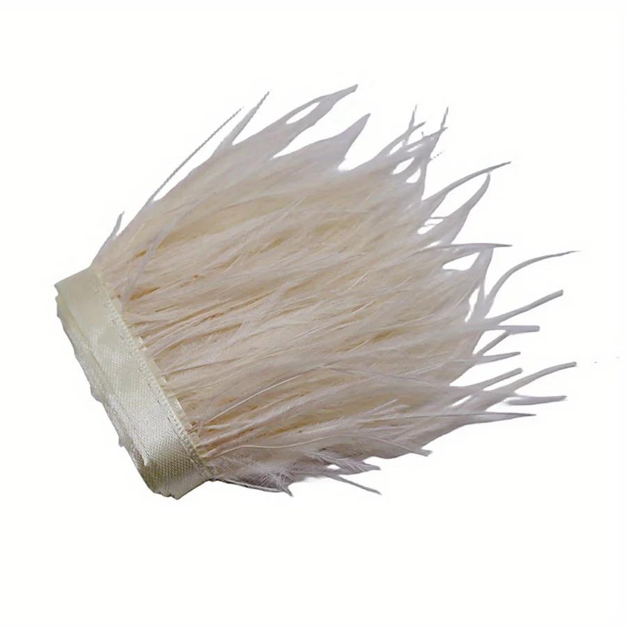 1/10М Натуральное перо Черные страусиные перья Отделка Поделки Сделай сам Перьевая лента Изготовление ювелирных изделий Свадебная вечеринка Рождественский декор 8-10см