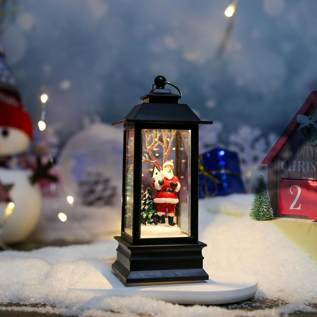 Christmas Festive Lantern: Small Night Light & Table Ornament