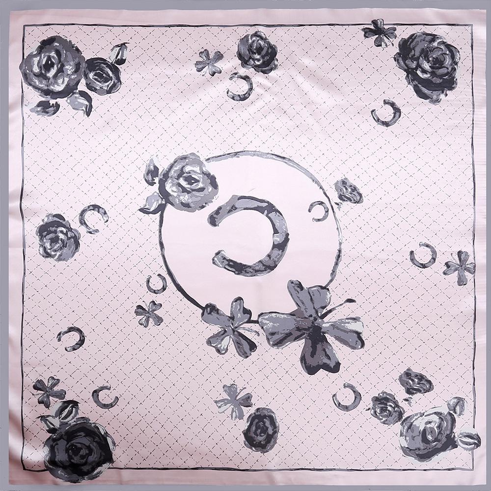 High-quality Luxurious Silk Scarves Headband Scarfs Neck Scarf For Women Chain Silk Scarf Women's Decorative Shawl