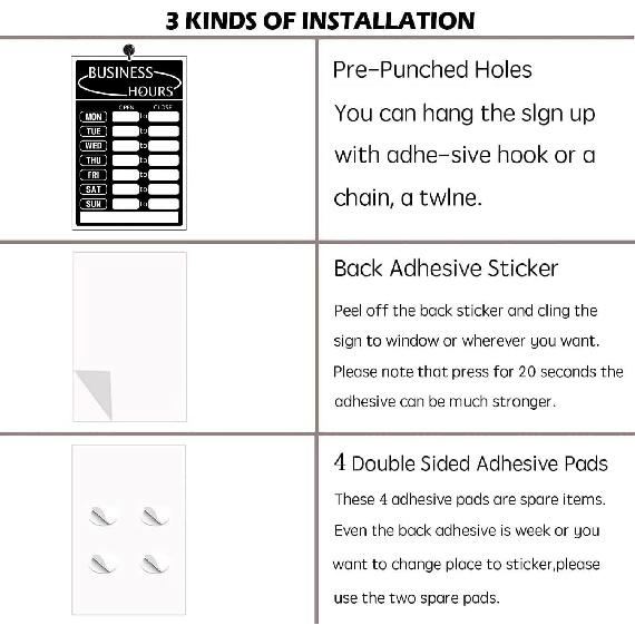 Вывеска с часами работы, Индикатор часов работы, Табличка с часами работы магазина, Дверные принадлежности для бизнеса с указанием часов работы, Сменная отметка времени работы магазина с