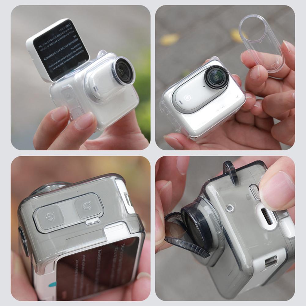 Прозрачный чехол для Insta360 GO 3S Силиконовый защитный чехол-рукав для экшн-камеры Аксессуары Анти- Z1W7