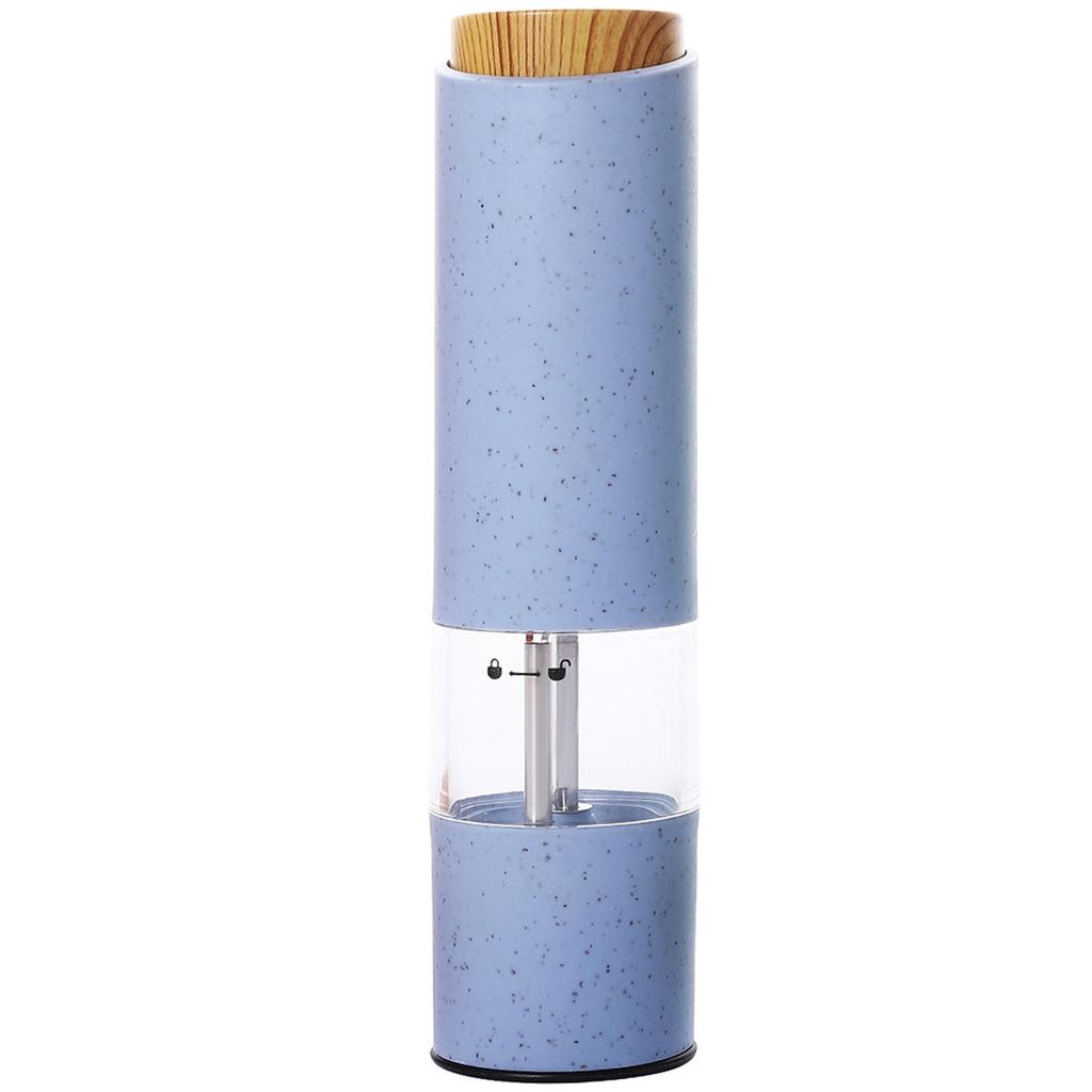 Электрическая мельница для перца и соли на батарейках, регулируемая степень помола, мельница для соли и специй, яркие цвета, кухонный инструмент