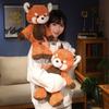 Panda Red Plush Toy Dolls Room Decoration Ornaments Children Festivals Gift