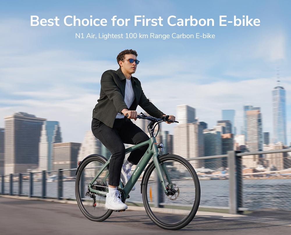 ENGWE MapFour N1 Air Electric Bike, 250W Motor, 36V 10Ah Battery, 700*38C Spoke Tires, 25km/h Max Speed