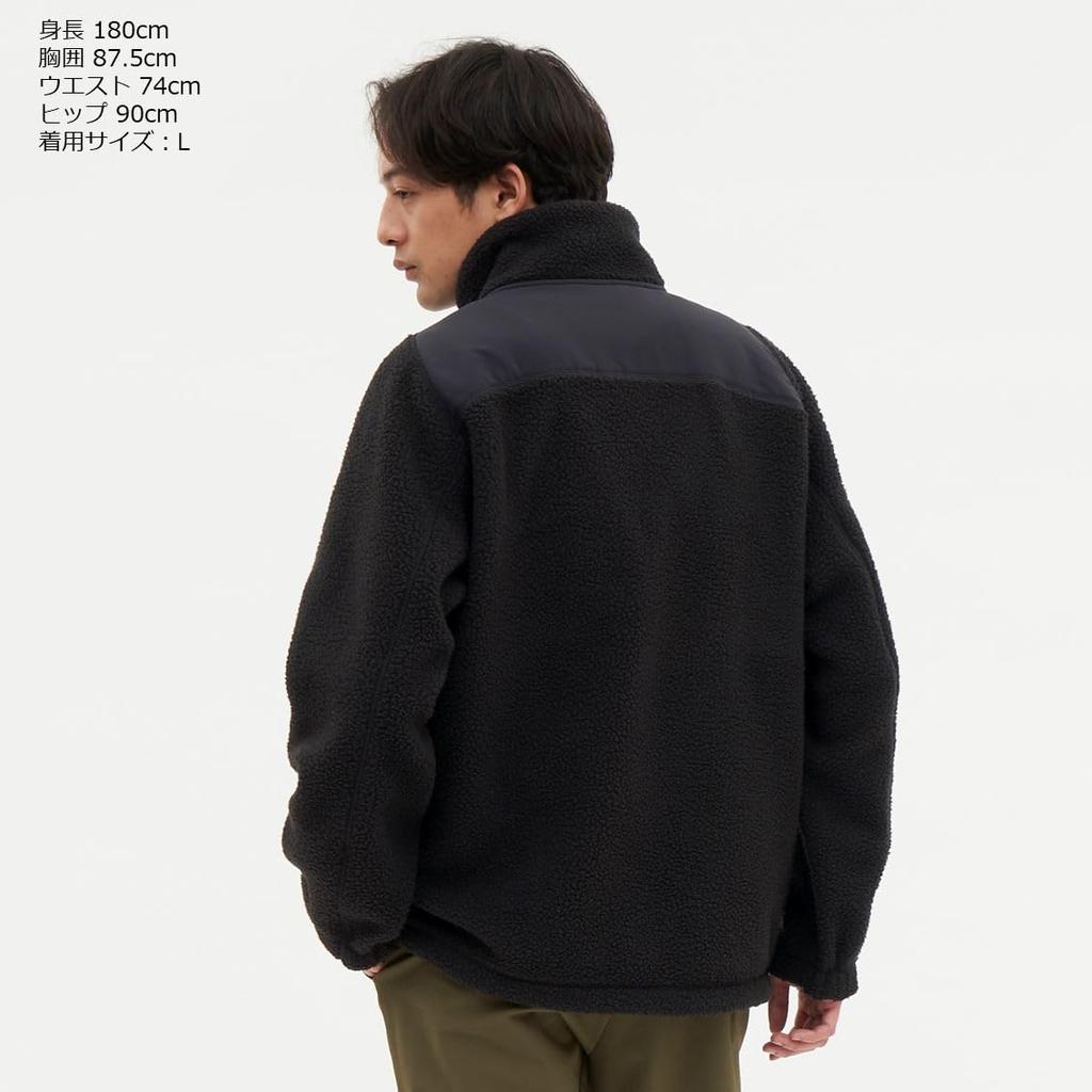 Daiwa Ретро флисовая куртка черная рыболовная DJ-3123 мужская