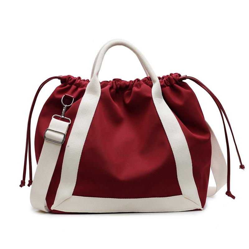 Новая сумка-мессенджер женская сумка-ведро сумка для студента колледжа портативная на плечо сумка для поездок на работу большая вместимость универсальная сумка-тоут