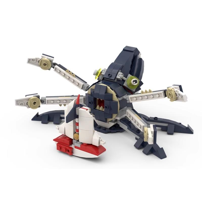 Bricklink Идеи Subnautica Монстры Глубин 31088 Морской Голодный Акула Мир Креативные Строительные Блоки Детские Игрушки Рождественский Подарок