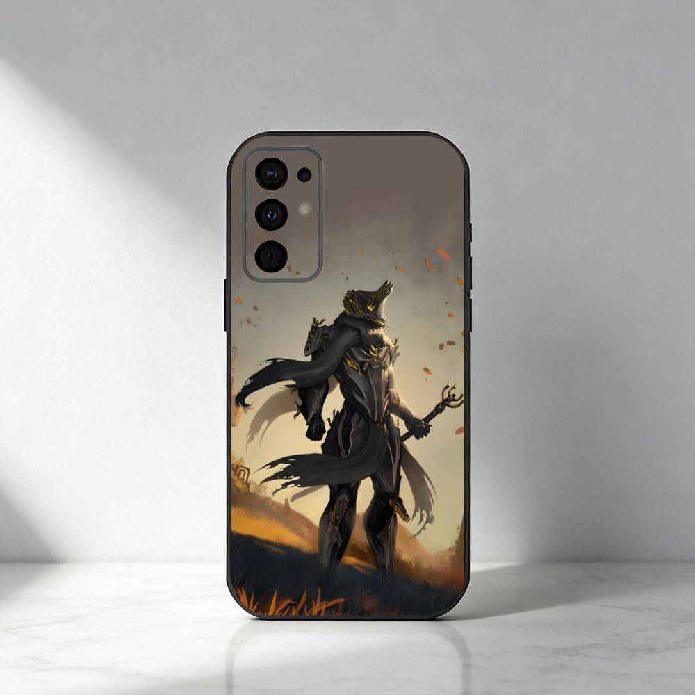 Игровой W-Warframe Чехол для телефона с HD-печатью для Samsung S25,S24,S21,S22,S23,S30,Ultra,S20,Plus,Fe,Note,5G Черный Чехол