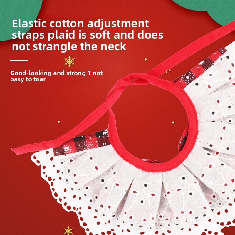 Хэллоуинские салфетки для слюны питомцев, трикотажные украшения из ткани и кружева, ошейники для кошек и собак, шарфы для котят, шарфы для питомцев