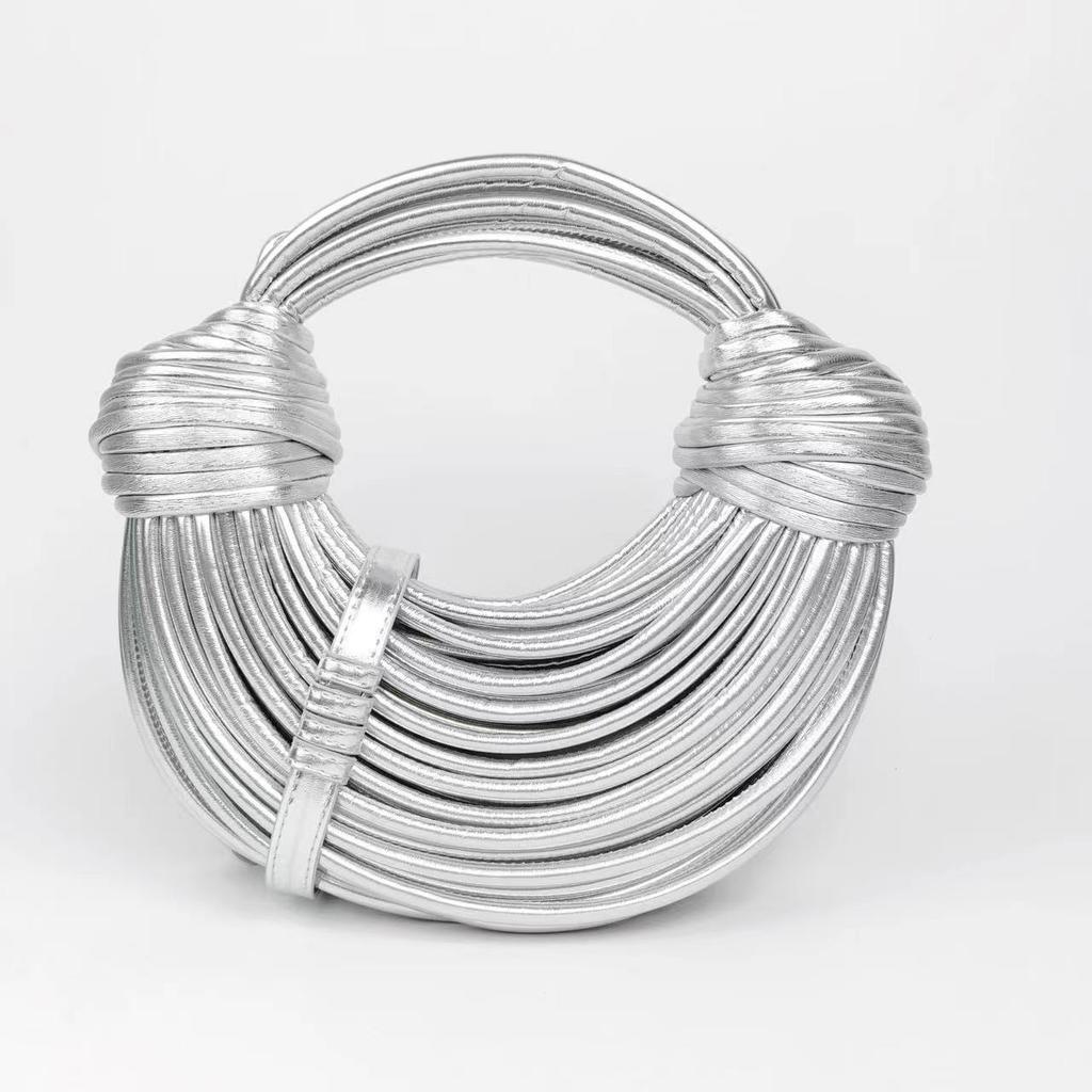 Персонализированная плетеная сумка-мешок, Сумка с узлом из плетеной веревки ручной работы, Нишевая сумка-узел для хлеба и пельменей, Ручная сумка кроссбоди в форме облака