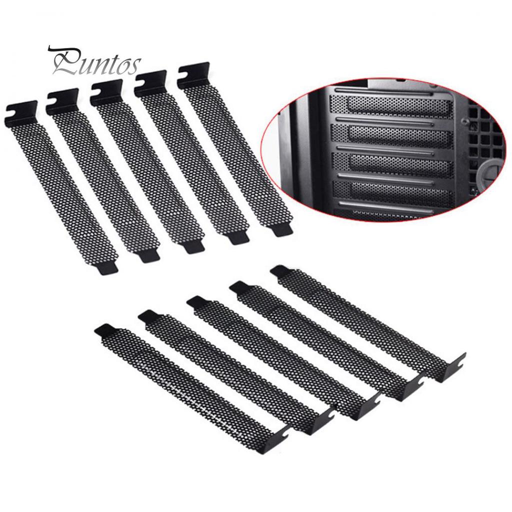 5 шт., металлическая крышка для рассеивания тепла, крышка слота PCI для компьютера, заглушка для пылевого фильтра