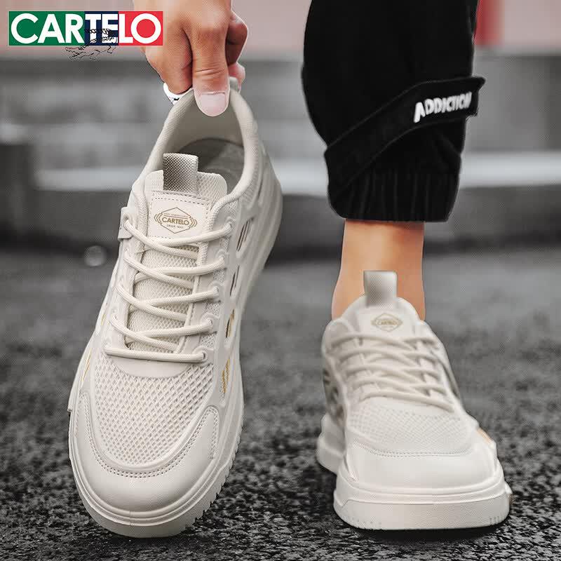 CARTELO Мужские летние повседневные кеды из сетчатого материала Flyknit