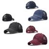 Trendy Cotton Baseball Cap Ponytail Cap With Distressed Curved Brim For Women Summer Outdoor Sports Sun Hat