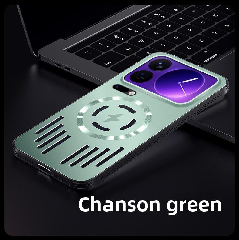 Для Xiaomi Mi 17 Pro Max Чехол Жесткий Металлический теплоотвод Магнитный Беспроводная зарядка Защитная задняя крышка для xiaomi 17 Pro Корпус