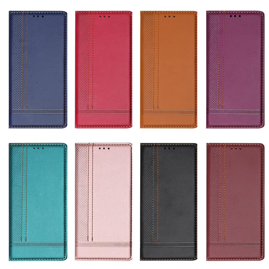 Litchi Grain Emboss Leather Book Case for Tecno Series,Camon 19,Camon 19 Pro 5G,Camon 19 Neo,Spark 9,Pova Neo 2,Pova 4,Pop 7,Spark Go 2023,Spark 10C..