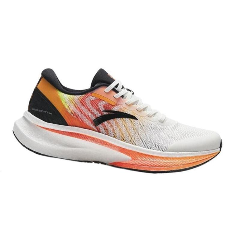 Anta Кроссовки для бега Champion Series, противоскользящие, низкие, мужские, бело-оранжевые, 112335582S-2