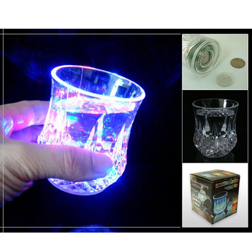 Colorful LED Glowing Beer Cup Induction Flashing Wine Glass Party Bar Drink Cup AVE