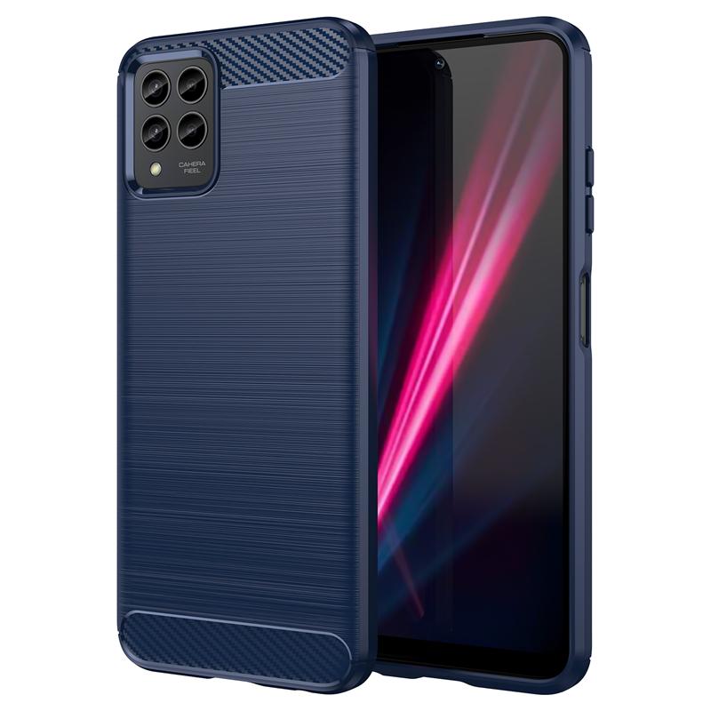 Для T-Mobile REVVL 6X Pro 5G Чехол для T-Mobile REVVL 6X 6 Pro Силиконовый чехол из углеродного волокна Для T-Mobile REVVL 6X Pro 5G Чехол