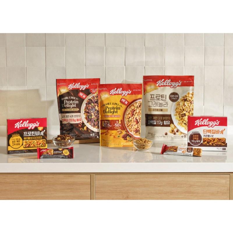 Протеиновый батончик Kellogg's K Карамель и орехи 12 шт., 480 г, 1 штука