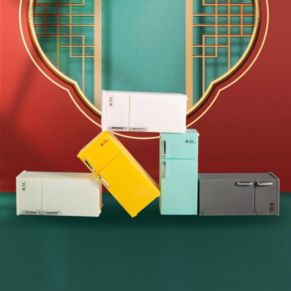 Multicolor Fridge Model Plastic Blyth Doll Fridge Miniature Doll House Fridge  Doll House