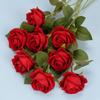 11 шт. романтическая роза искусственный цветок DIY красный белый фланелевый искусственный цветок для вечеринки украшение дома свадьба День святого Валентина