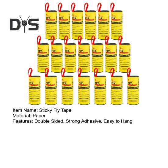 20/40 шт. липкая лента-ловушка для мух с гвоздем, двухсторонняя, с сильным клеем, для подвешивания в помещении и на улице, для ловли мелких летающих животных, мошек, плодовых мух, полоска-лента