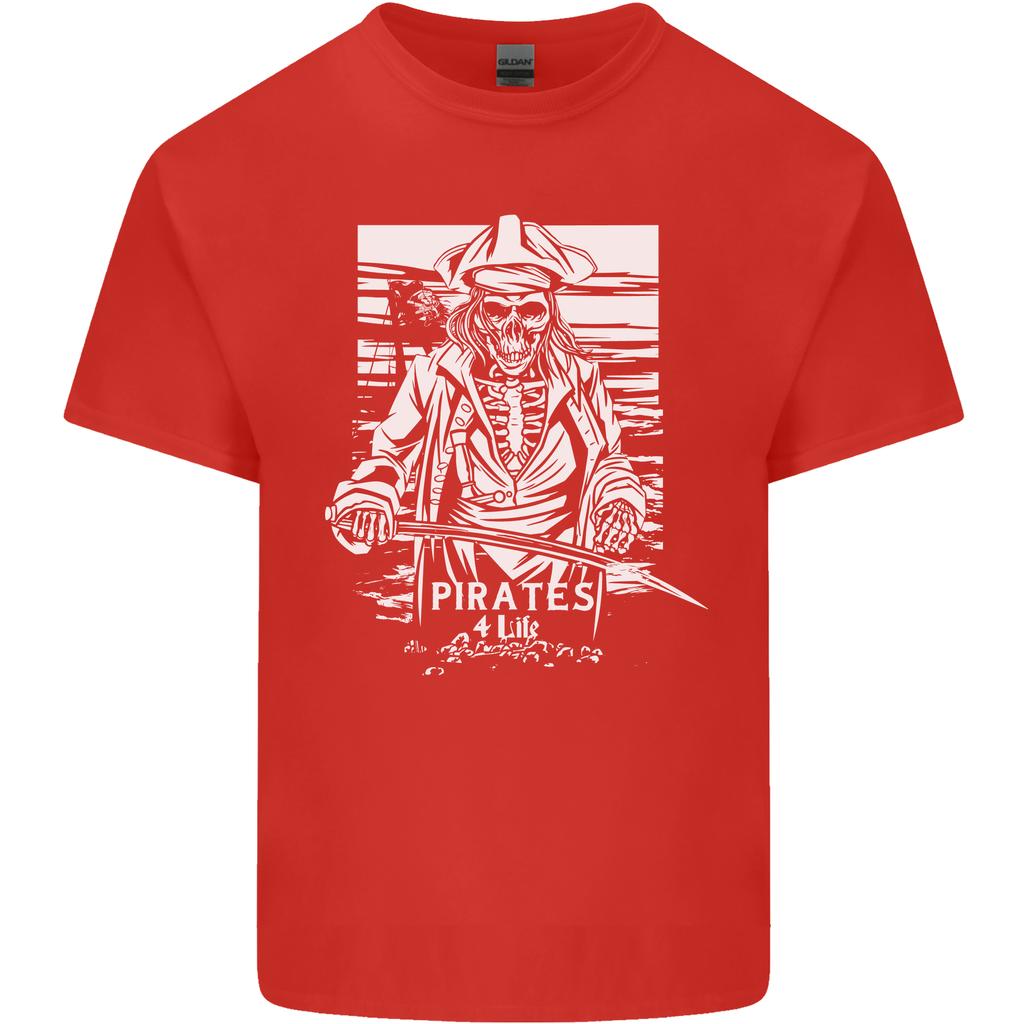 Pirates For Life Sailor Sailing Unisexs Light Cotton TShirt