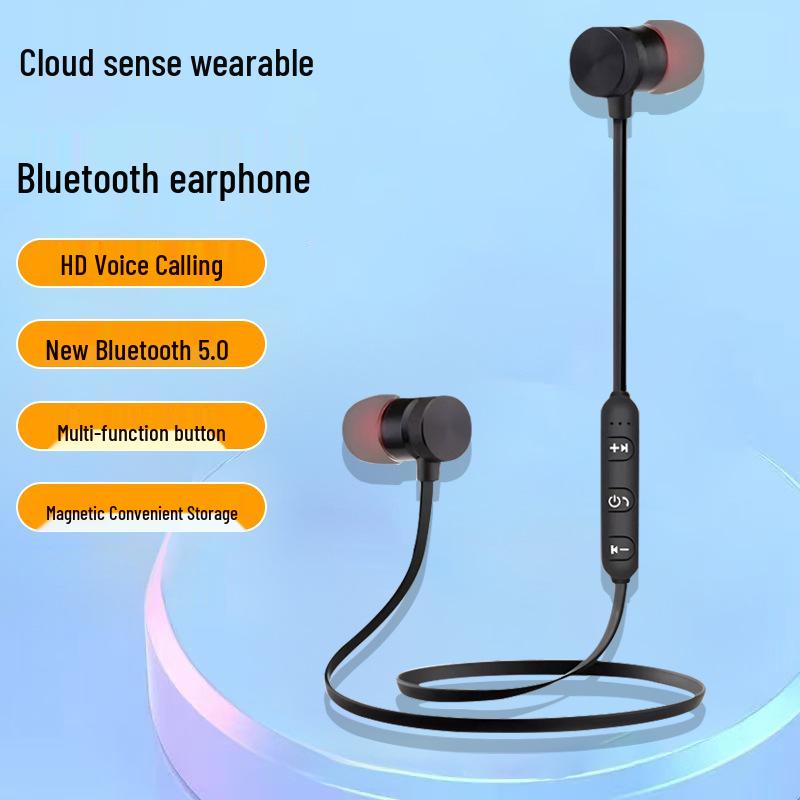 Магнитные Bluetooth 5.0 Стерео Спортивные Наушники с Шумоподавлением - Длительное Время Ожидания 002