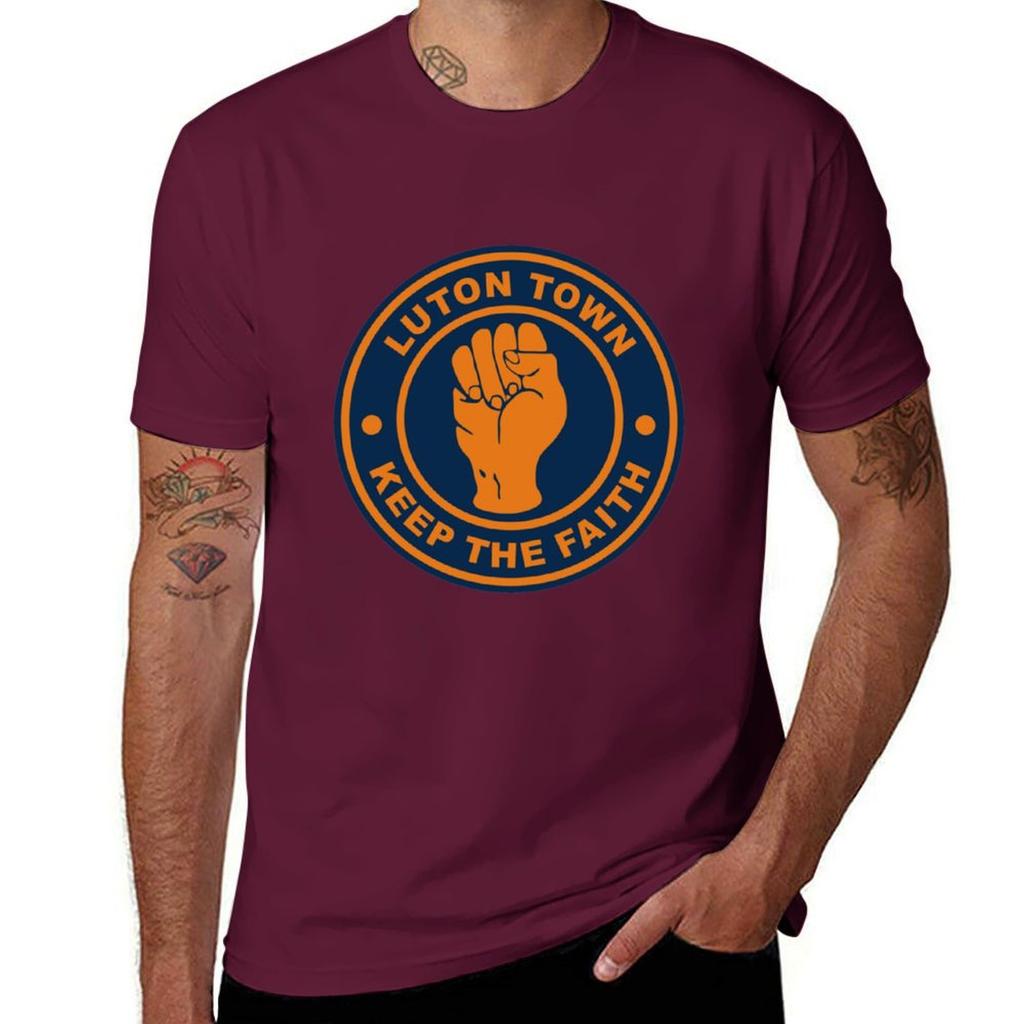 Luton Town keep the faith T-Shirt customs cute tops anime mens t shirts casual stylish
