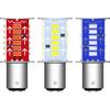 Светодиодная лампа 1157 красного цвета для стоп-сигнала и ДХО, 4014 SMD BAY15D 2-в-1
