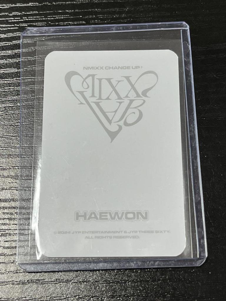 [USED] nmixx Hyewon Fancon limited trading card 50,000 won
